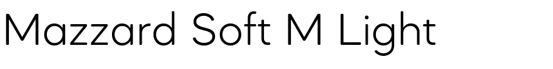 Mazzard Soft M Light.otf