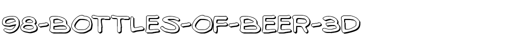 98-Bottles-of-Beer-3D.ttf