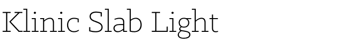 Klinic Slab Light