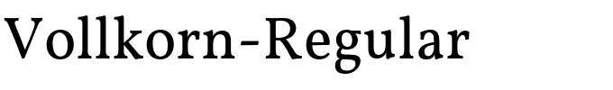 Vollkorn-Regular