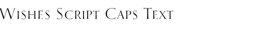 Wishes Script Caps Text
