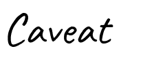 Caveat