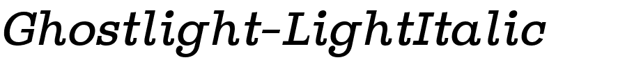 Ghostlight-LightItalic