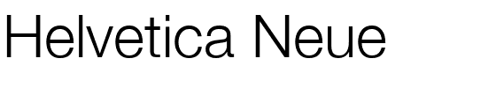 Helvetica Neue