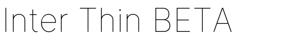Inter Thin BETA