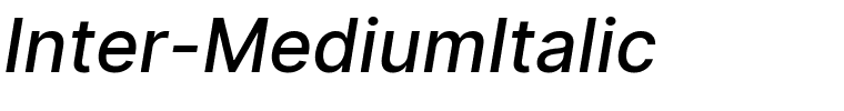 Inter-MediumItalic