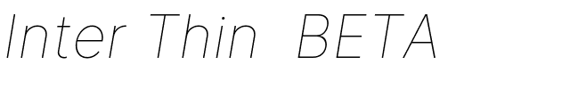 Inter Thin  BETA