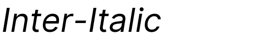 Inter-Italic