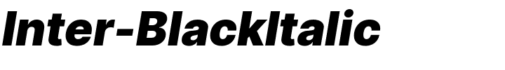 Inter-BlackItalic