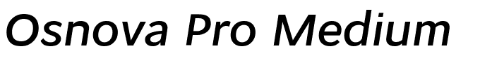 Osnova Pro Medium