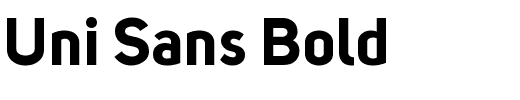 Uni Sans Bold