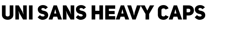 Uni Sans Heavy CAPS