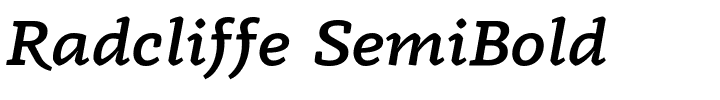 Radcliffe SemiBold