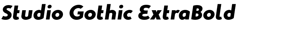 Studio Gothic ExtraBold