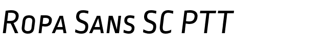 Ropa Sans SC PTT
