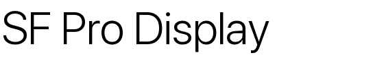 SF Pro Display