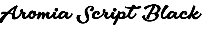 Aromia Script Black