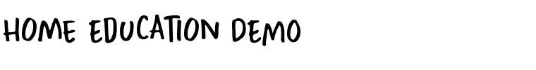 Home Education DEMO